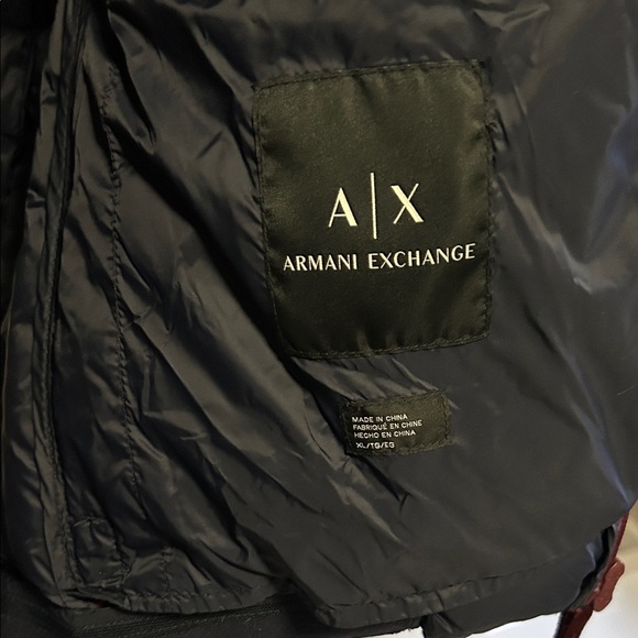 Armani Exchange Burgundy Quilted Vest - Picture 10 of 12